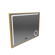 LED огледално сензор Motionglow Francesca 80x60 cm студена светлина/студ/неутра Намираща система Debrosting Clock Marcello Funghhi Collection