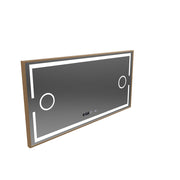 LED MotionGlow Sensor Mirror Isabell с функция за размразяване на размразяване 120x80 cm топло/студено/неутрална светлина, розово злато Brudhed, Marcello Funghi Collection