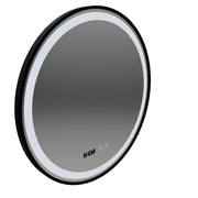 Огледална LED Touch Hans DeBrulation System, часовник и температура 60 cm черна рамка с черна рамка