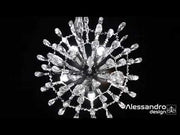 CRISTAL CHANDELIER EGO 5x E27, диаметър 47 см, лъскав хром