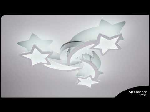 LED полилей с вашия Hypomoa 48W дистанционно управление, 3 звезди, студена/гореща/неутрална светлина, нестабилна, бяла