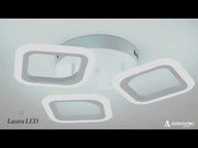 LED LED ERIKA 24W, 3 квадрата, неутрална светлина, бяла