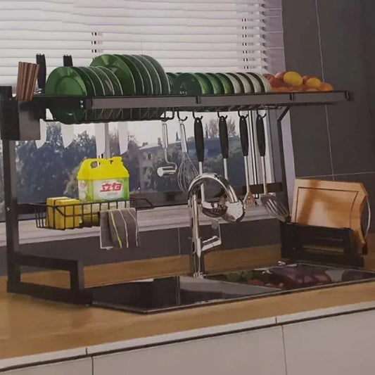 Изтичане на мивка, неръждаема стомана UP304, черно, OD/SK002