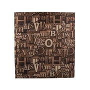 Задайте 10D 3D самостоятелно кафяво в мека пяна, 80cmx70cmx6mm, светлокафяви букви