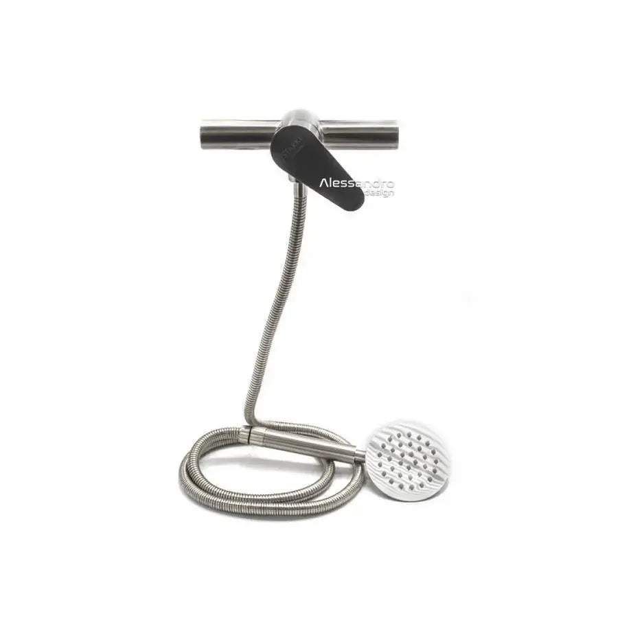 Комплект батерия и маркуч, неръждаема стомана 304, сатен, LY011