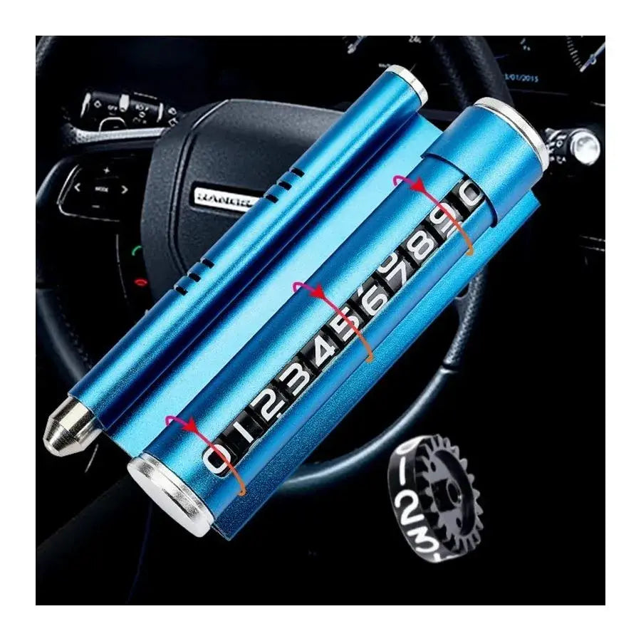 Поддръжка на автомобила за показване на телефонния номер, синьо