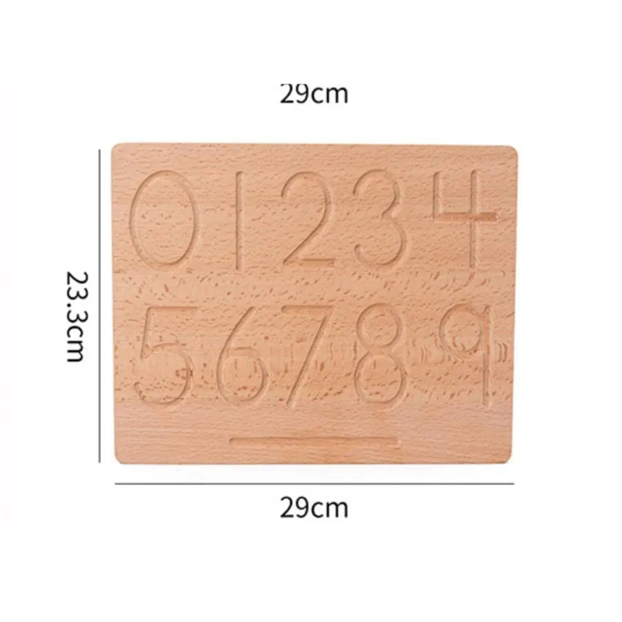 Двойна образователна маса с геометрични числа и форми, 2 броя, дърво