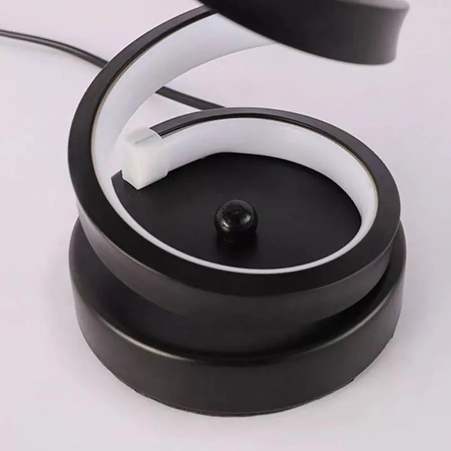 LED LED лампа 38W, силикон и метал, черно