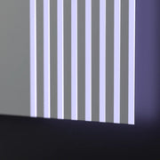 Правоъгълно LED огледало, 80x60см, безкрайна рамка основно докосване