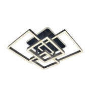 LED полилей с Emma 190W дистанционно управление, 4 квадрата, студена/гореща/неутрална светлина, нестабилна, черна