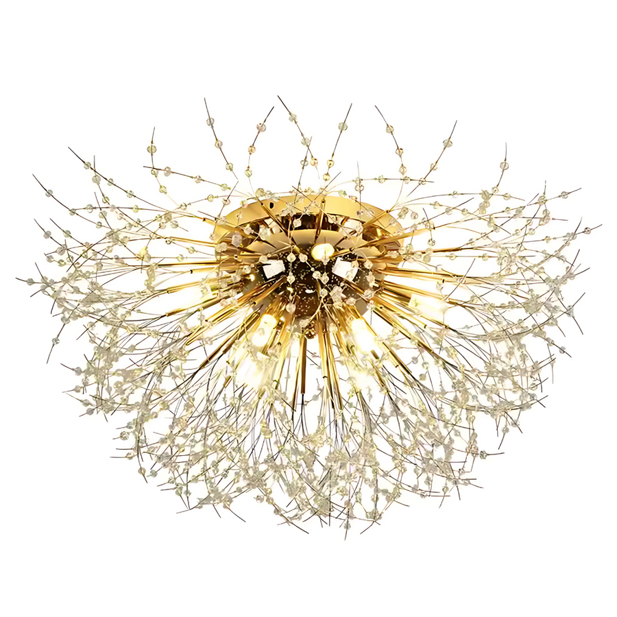 Кристален полилей Rondo Vivace, 8x G9, 60cm диаметър, лъскаво злато