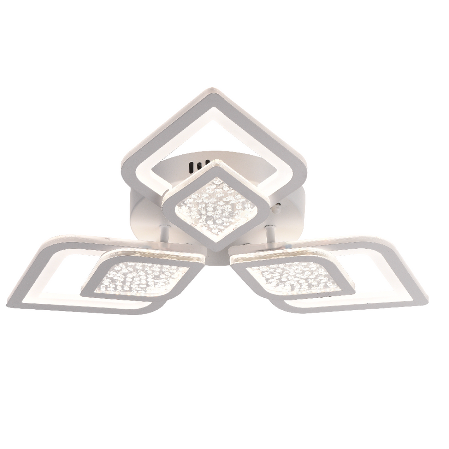LED полилей с Dalia 64W дистанционно управление, 3 венчелистчета, студ/гореща/неутрална светлина, нестабилен, бял