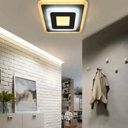 Mornika 14W LED LED, диаметър 25 см, квадрат, неутрална светлина, бяло