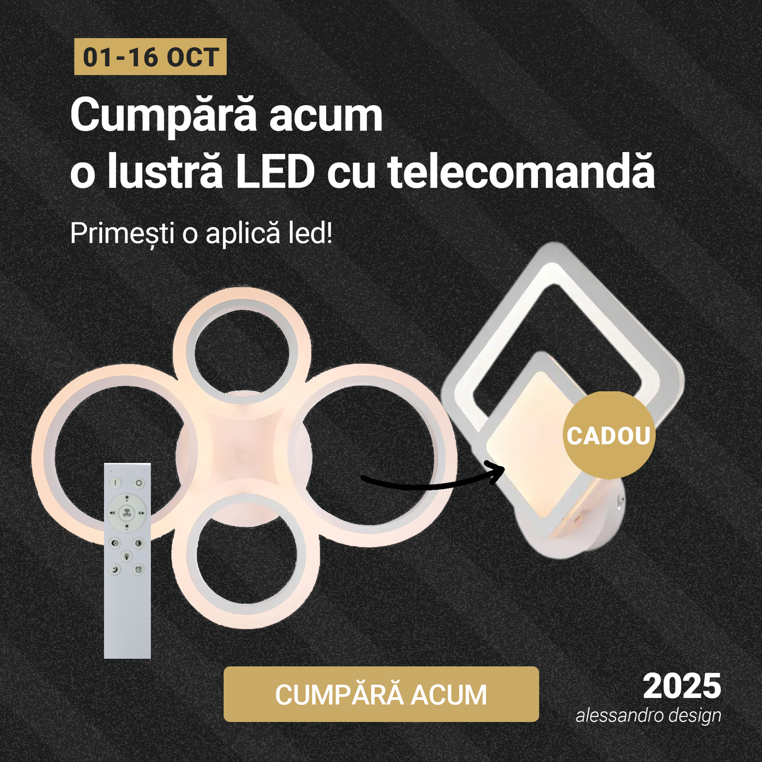 LED блясък с дистанционно управление