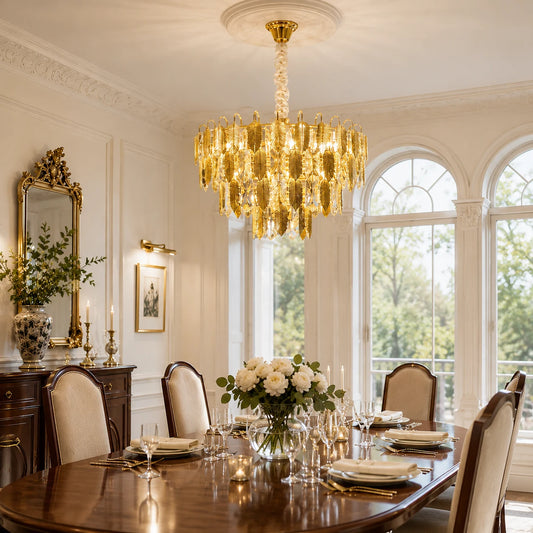 Candelabru Cristal VENARIA 8x E14, Diametru 50cm, Auriu Lucios, Inaltime Reglabil - 01_CC8052-500GD.png