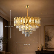 Кристален полилей HAMPTON Elegance 8x E14, диаметър 49 см, блестящо злато, регулируема височина - 01_CC8926-500GDT.png