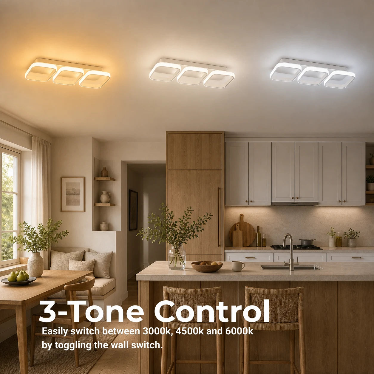 LED полилей VERTEX 34W, 3 квадрата, линеен, студена/топла/неутрална светлина, бял - 01_LL770-3WH.png