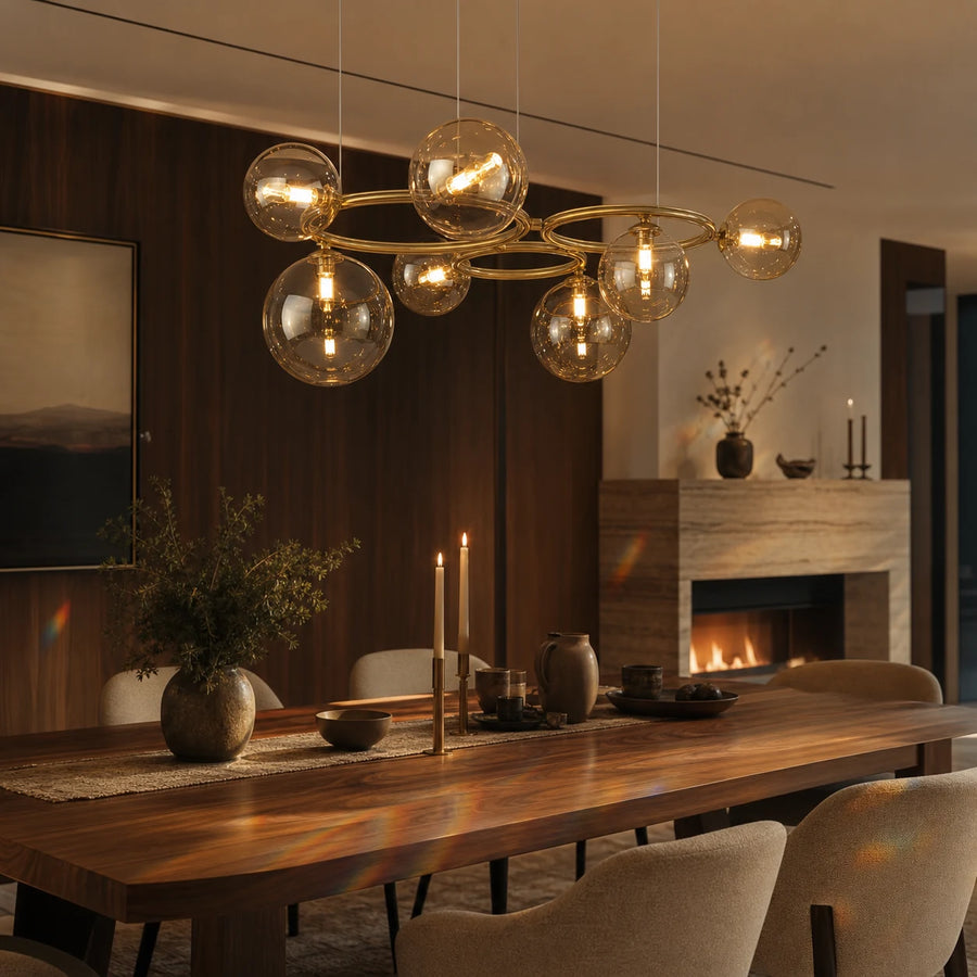 Полилей VENERE Luce, 3 кръга, 7xG9, злато, метал, регулируема височина - 01_LC811-7.png
