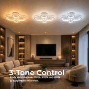 LED полилей с дистанционно управление и кристал NOVA ROTONDA RGB 82W, 4 кръга, Студена/Топла/Неутрална светлина, Димируем, Бял - 02_LT073-4WH.png