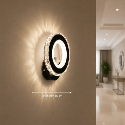 Aplica LED NOVA Rotonda, 16W, Negru & Inox, lumina Calda/Rece/Neutra - 03_AL073-1BK.png