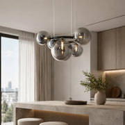 Lustra cu Abajur Rotund, VENERE Zodiaco, 1 Cerc 5xG9, Metal, Negru, Inaltime Reglabila - 03_LC811-5.png