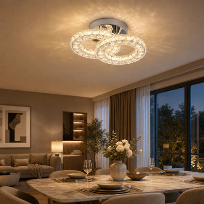 LED и кристален полилей ZABINA 25W, 2 кръга, Студена/Топла/Неутрална светлина, Блестящ хром - 03_LT062CR.png