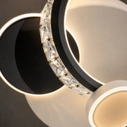 Кристален LED полилей PRISMIQ 45W, 3 кръга, Студена/Топла/Неутрална светлина, Черен - 02_LL654-300BK.png