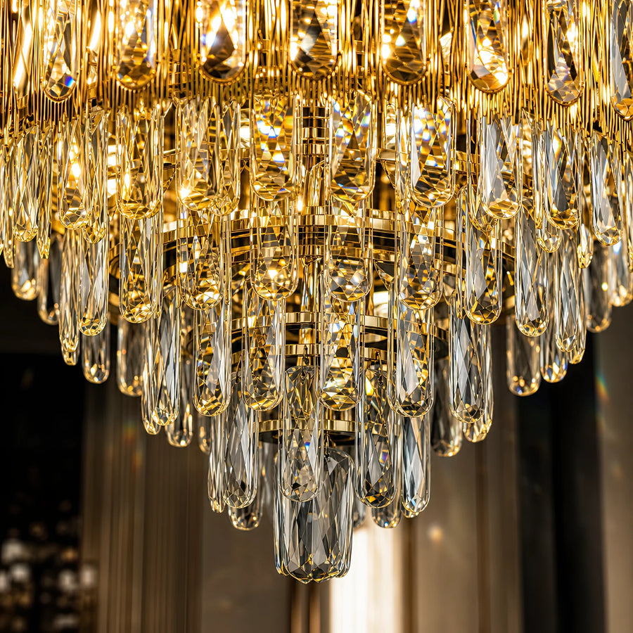 Candelabru Cristal BELVEDERE Eleganza 8xE14, Diametru 50cm, Auriu Lucios, Inaltime Reglabila - 04_CC912-500GD.png