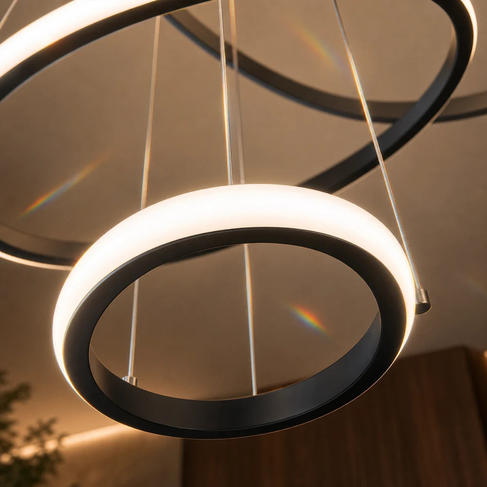 LED висящ полилей RICCI 81W, 3 кръга, Студена/Топла/Неутрална светлина, Черен, Регулируема височина - 04_LL104-3BK.png