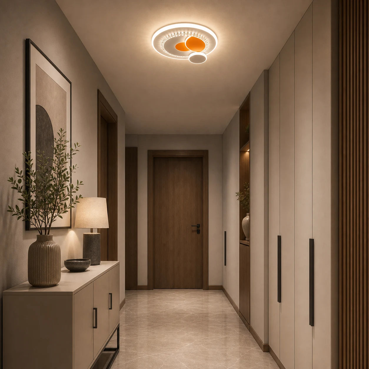 LED полилей с кристал HELIOX, 40W, 4 кръга, Студена/Топла/Неутрална светлина, Бял - 06_LL653-300OR.png
