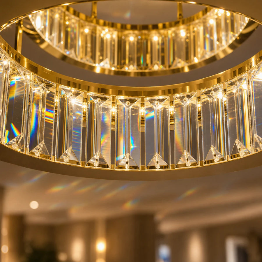 LED полилей с дистанционно управление и кристал VERTUS 31W, 50см, Кръг, Студена/Топла/Неутрална светлина, Димируем, Златен - 06_LLC150-500GD.png