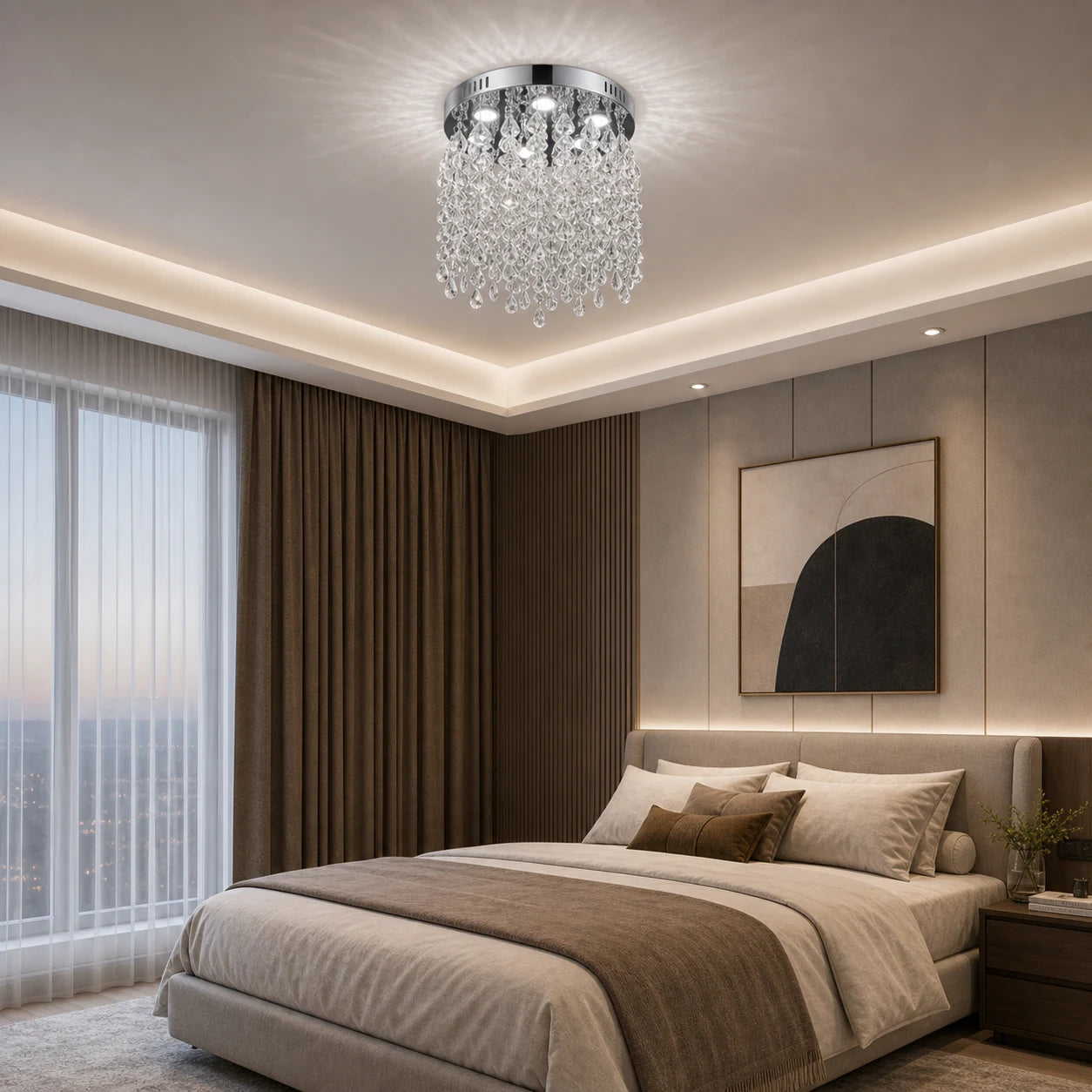 Кристален LED полилей LLC210/400CH кръгъл, 22W, студена/топла/неутрална светлина, кристал, блестящ хром - 06_LLC210-400CH.png