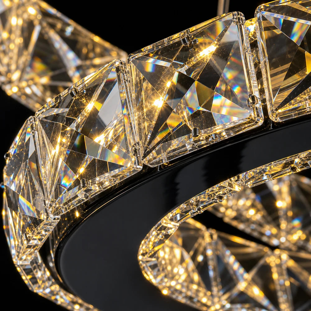 Окачен LED полилей с дистанционно управление и кристал PRISM LUMINIS 79W, 3 кръга, Студена/Топла/Неутрална светлина, Димируем, Хром, Регулируема височина - 06_LT029.png