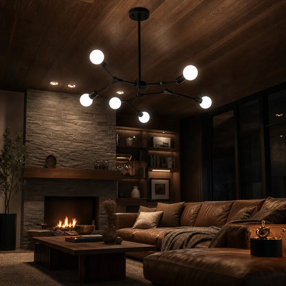 Полилей Architek Hexa, 6xE27, 90x80, черен, метал - 07_LC368-6BK.png
