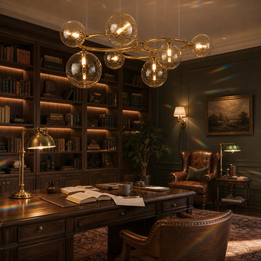 Полилей VENERE Luce, 3 кръга, 7xG9, злато, метал, регулируема височина - 04_LC811-7.png