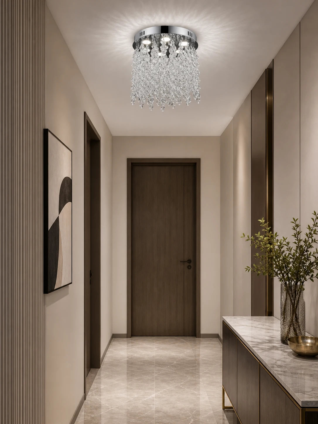 Кристален LED полилей LLC210/400CH кръгъл, 22W, студена/топла/неутрална светлина, кристал, блестящ хром - 08_LLC210-400CH.png
