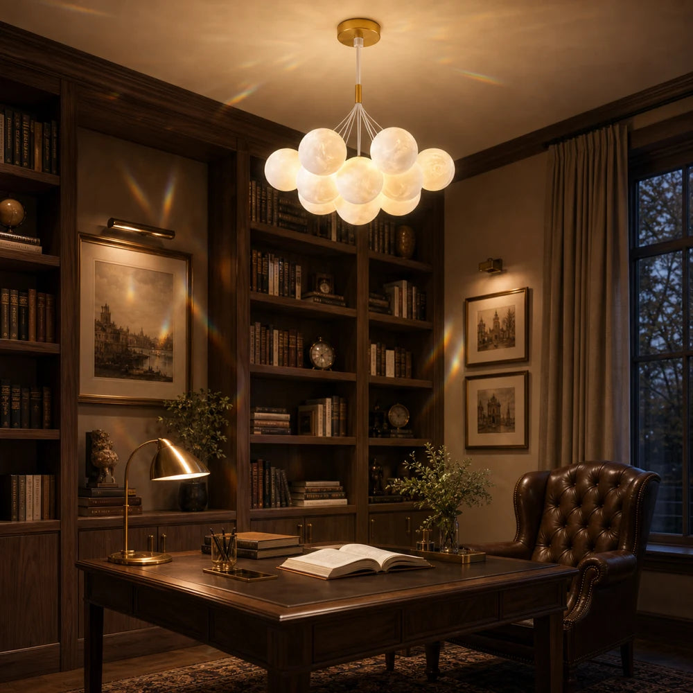 МОДЕРЕН полилей, тип махало, LOFT Bagliore, глобус, 7xE27, регулируема височина, злато - 10_LC816-7GD.png