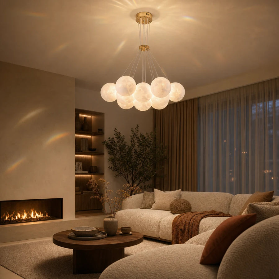 Полилей MODERN LOFT Bagliore, глобус, 9xE27, регулируема височина, злато - 10_LC816-9GD.png