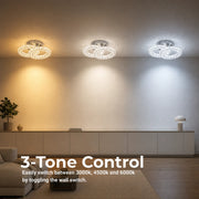 LED и кристален полилей ZABINA 25W, 2 кръга, Студена/Топла/Неутрална светлина, Блестящ Хром - 11_LT062CR.png