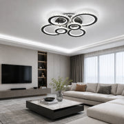 LED полилей с дистанционно управление и кристал NOVA ROTONDA RGB 145W, 6 кръга, Студена/Топла/Неутрална светлина, Димируем, Черен - 11_LT073-6BK.png