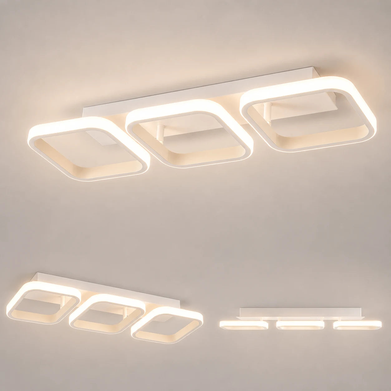 LED полилей VERTEX 34W, 3 квадрата, линеен, студена/топла/неутрална светлина, бял - 13_LL770-3WH.png