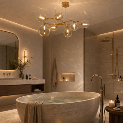 Полилей VENERE Luce, 3 кръга, 7xG9, злато, метал, регулируема височина - 07_LC811-7.png