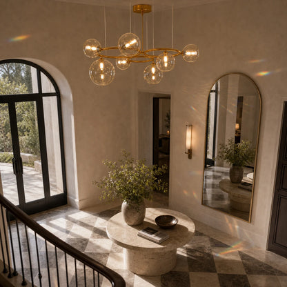 Полилей VENERE Luce, 3 кръга, 7xG9, злато, метал, регулируема височина - 08_LC811-7.png