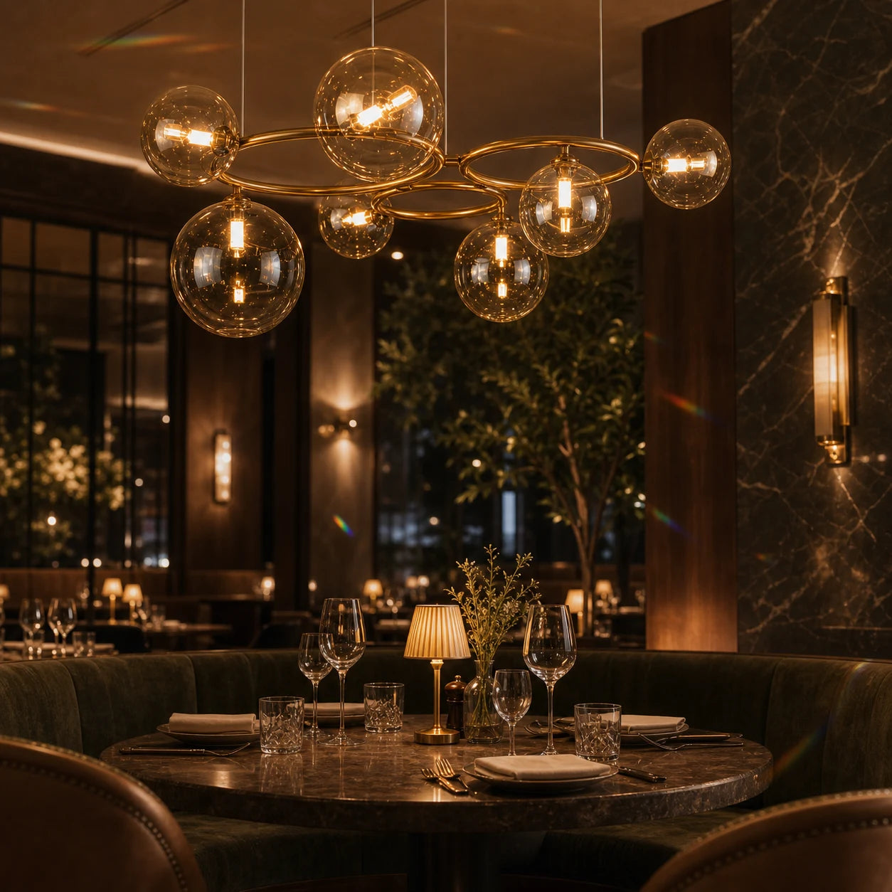 Полилей VENERE Luce, 3 кръга, 7xG9, злато, метал, регулируема височина - 09_LC811-7.png