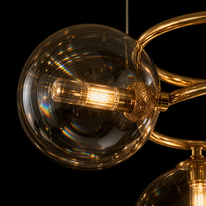 Полилей VENERE Luce, 3 кръга, 7xG9, злато, метал, регулируема височина - 11_LC811-7.png