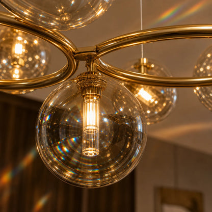 Полилей VENERE Luce, 3 кръга, 7xG9, злато, метал, регулируема височина - 12_LC811-7.png