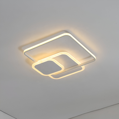 LED полилей с Anemona 75W дистанционно управление, 3 квадрата, студ/гореща/неутрална светлина, нестабилна, бяла