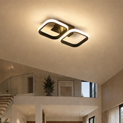 LED полилей VERTEX 21W, 2 квадрата, линеен, студена/топла/неутрална светлина, черен