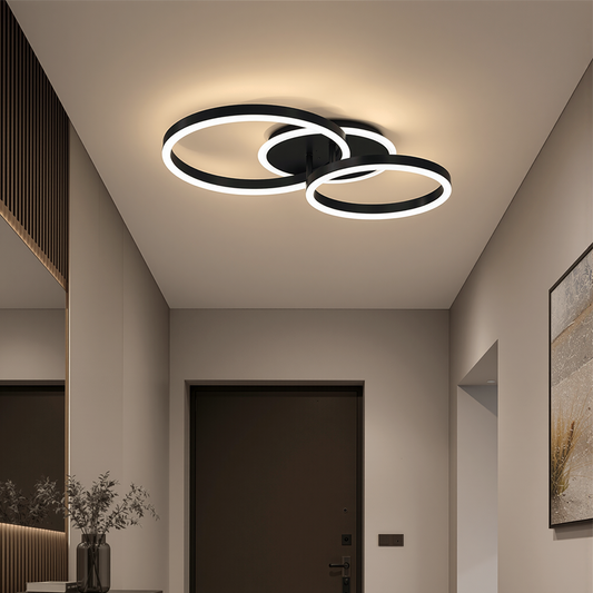 LED полилей с дистанционно RINOVA 66W, 2 Кръга, Студена/Топла/Неутрална светлина, Димируем, Черен