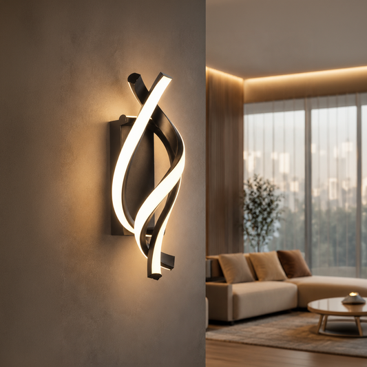 Reid 13W LED стенна лампа, Студена/Топла/Неутрална светлина, Черна